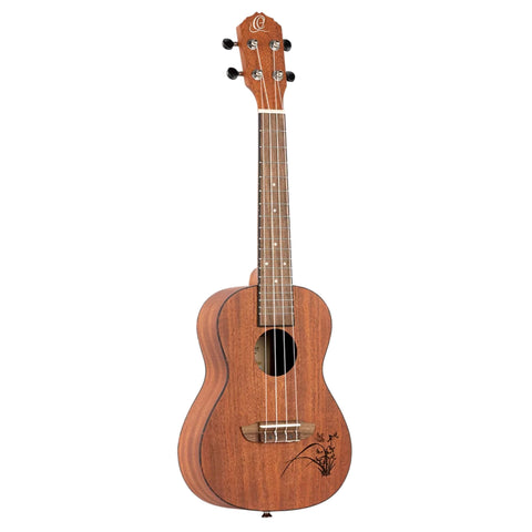 Ortega Guitars, 4-String Bonfire Series Concert Acoustic-Electric Ukulele, Right-Handed, (RU5MM-CE)