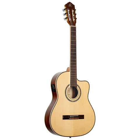 Family Series Pro Solid Top Acoustic-Electric Nylon Classical Guitar w/Bag
