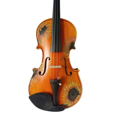 Rozanna’s Violins Sunflower Deluxe Violin Outfit 1/2 | Includes Bow, Rosin, Case & Strings - Natural Wood