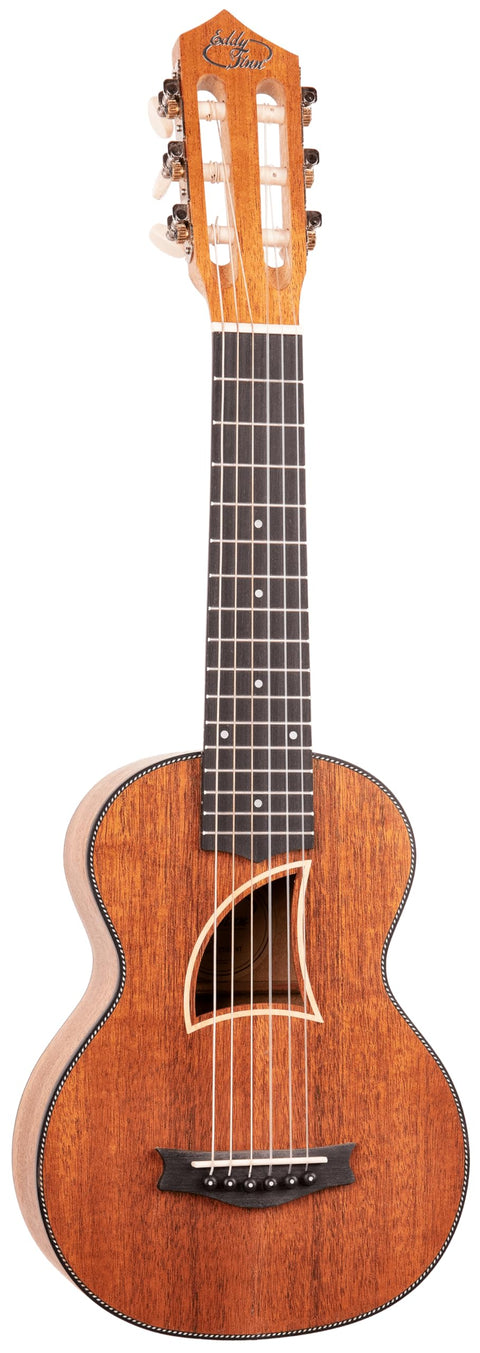 Eddy Finn Guitalele with Gig Bag, Natural Mahogany
