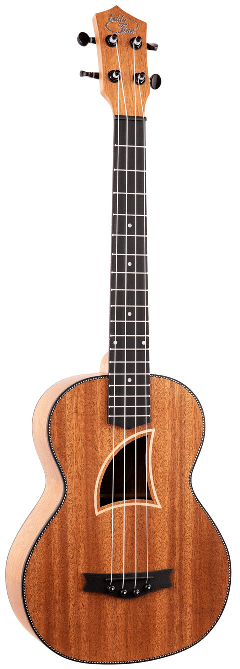 Eddy Finn Traditional Super Tenor Ukulele with Gig Bag, Mahogany