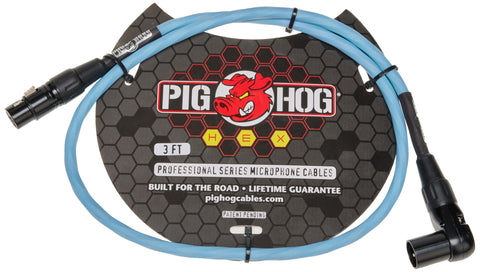 PIGHOG 3FT XLR TO RIGHT ANGLE XLR