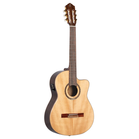 Performer Series Solid Top Medium Neck Acoustic-Electric Nylon Classical Guitar w/Bag