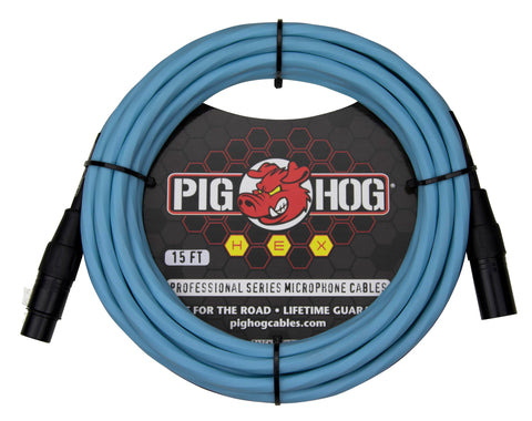 PIGHOG HEX SERIES MIC CABLES 15FT DAPHBL