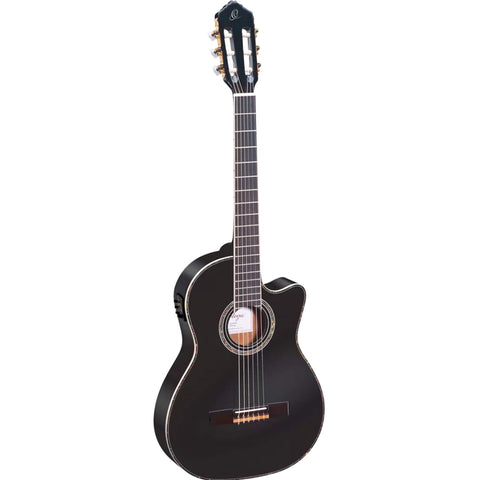 Family Series Pro Solid Top Thinline Acoustic-Electric Nylon Classical Guitar w/Bag