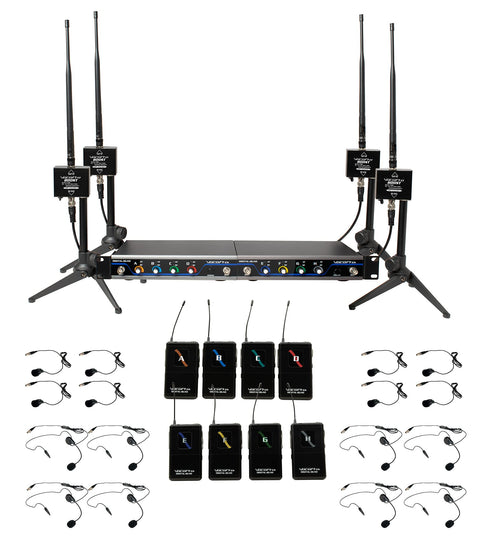 VocoPro Headset, Boost-Conference-8 /600ft. Long-Range, Digital Wireless Microphone Package Play-8