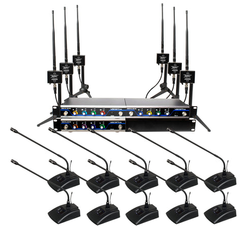 VocoPro Transmitters, BOOST-Conference-12 /600ft. Long-Range, Digital Wireless Microphone Package