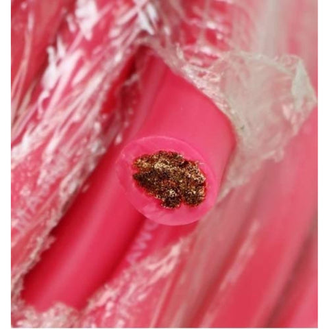 2 GAUGE 72 FT 100 Copper Power Cable Used for Vehicular Audio Amplifiers PINK