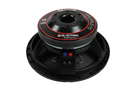Blastking PROFILE15 15" 2000W High Output Woofer – 4" Voice Coil, 8 Ohm, Ferrite Magnet – Pro Audio Subwoofer Replacement Speaker for PA, DJ, Bass Cabinets