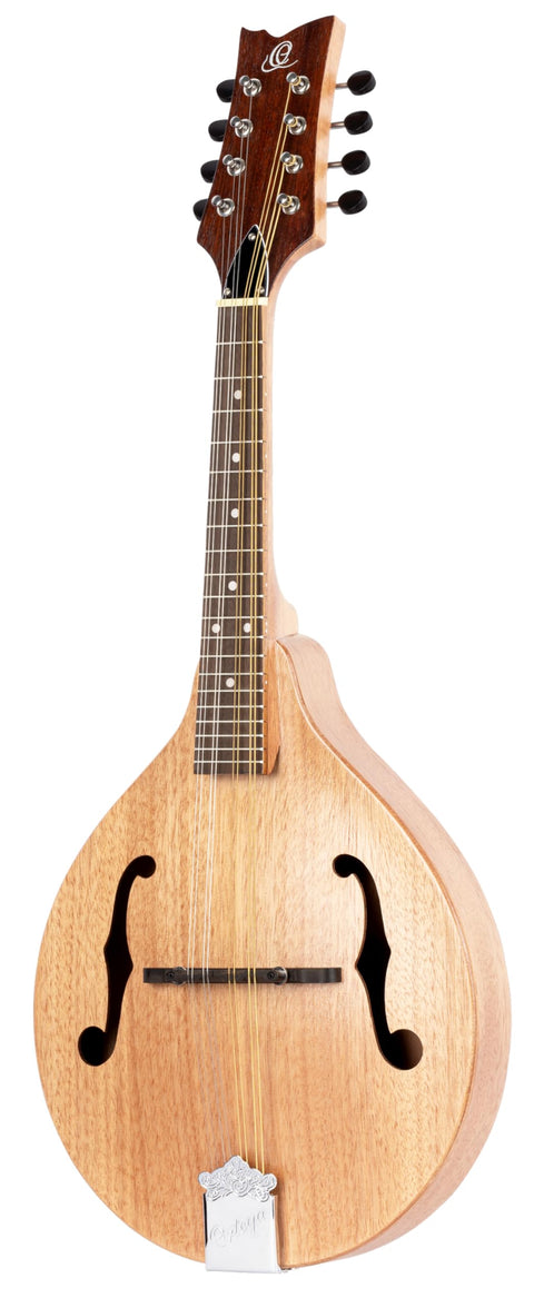 Ortega Guitars, 8-String A-Style Series Left-Handed Mandolin, Chrome (RMA5NA-L)