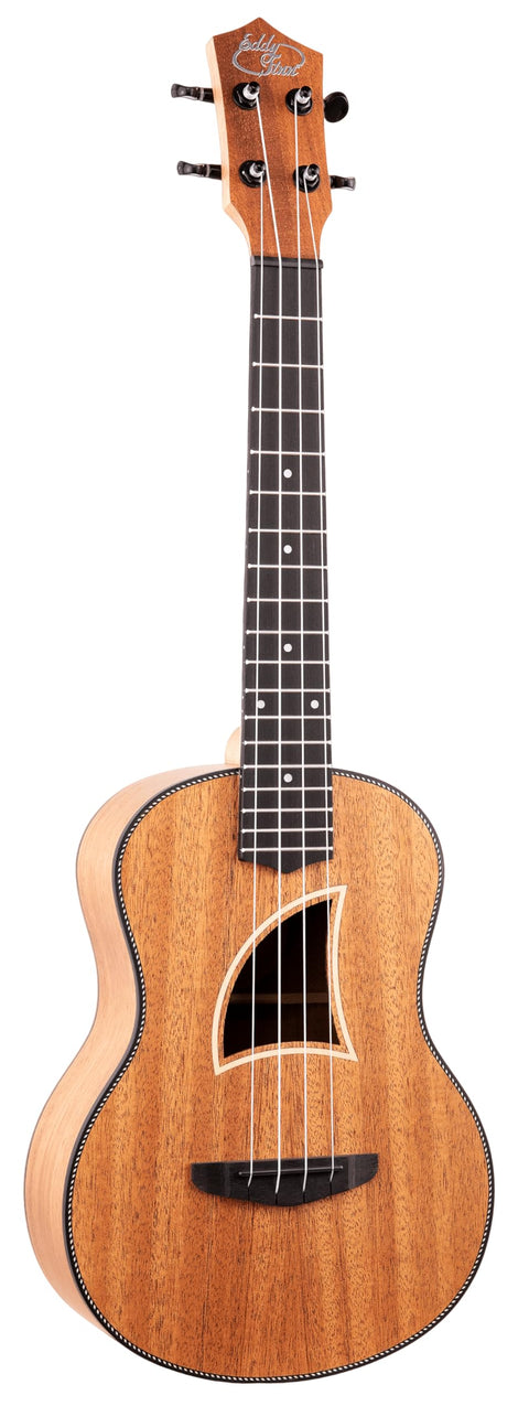 Eddy Finn Traditional Super Tenor Ukulele with Gig Bag, Mahogany