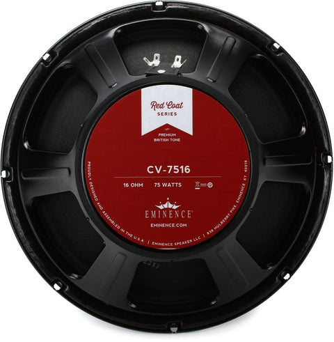 Eminence CV7516 Redcoat Series 12-Inch 75-Watt 16-Ohm Speaker