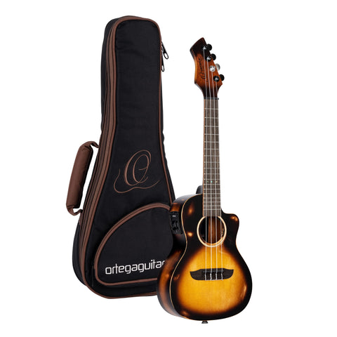 Bamboo Series All Solid Soprano Acoustic-Electric Ukulele w/Bag