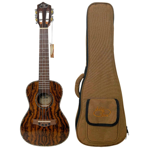 Eddy Finn Color Burst Ukulele with Gig Bag, Blue Burst