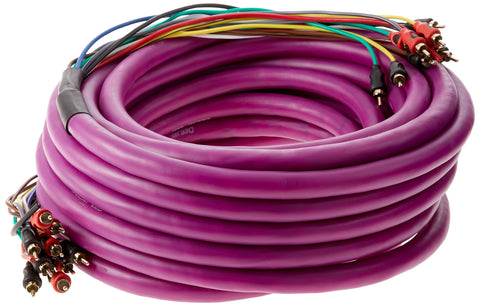 DEEJAYLED PURPLE 36FT 10RCA 3 POWER COPP