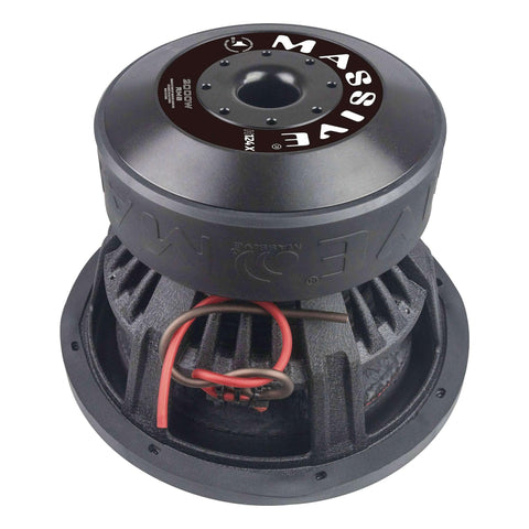 12 2000 Watts RMS Dual 4 Ohm 3 V.C. Mega Subwoofer