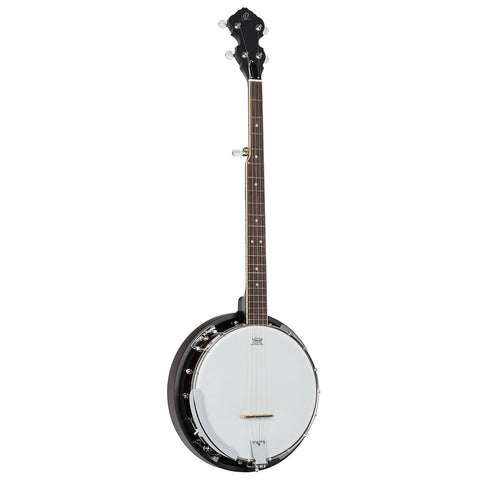 Ortega Guitars Americana Series 5-String Mahogany Resonator Banjo, Right, Whiskey Burst (OBJ150-WB)