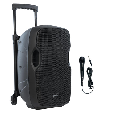 GEMINI 10 inches RECHARGEABLE POWERED SPEAKER