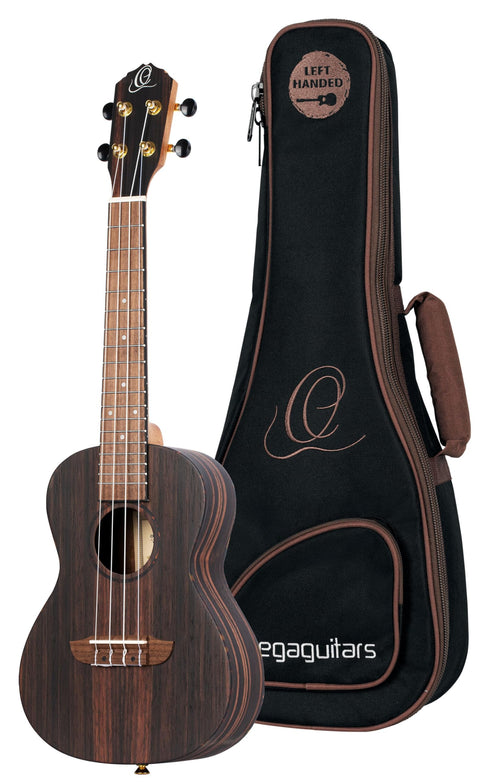 Ortega Guitars, 4-String Timber Series Tenor Ukulele w/Bag, Right (RUEB-TE)