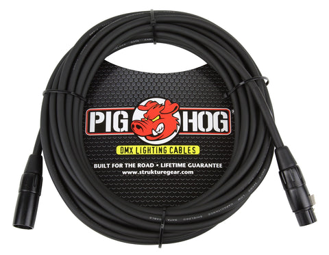 Pig Hog PHDMX3 3-Pin DMX Lighting Cable, 3 Feet