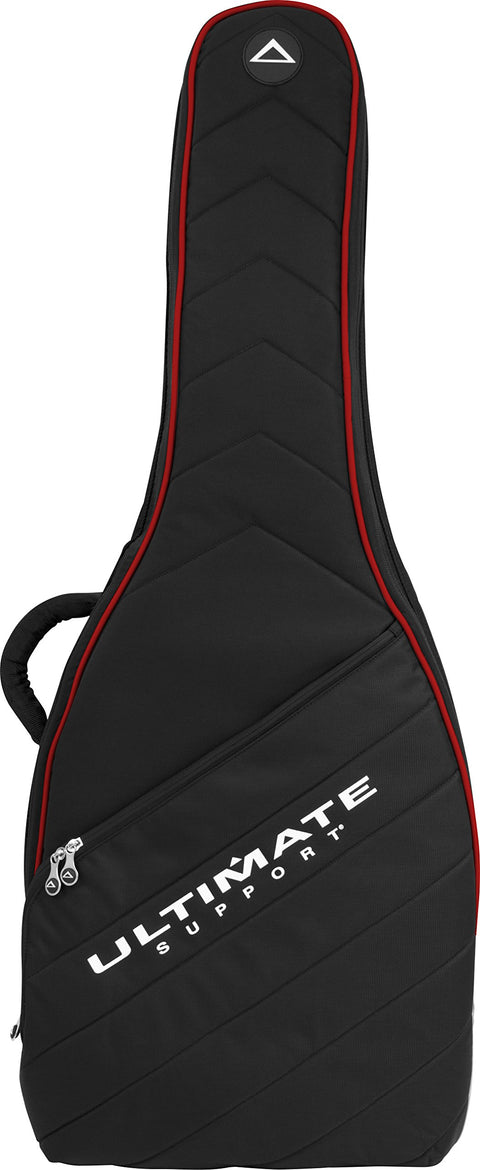 Hybrid Series 2.0 Soft Case for Electric Guitar with Backpack Straps  water resistant exterior  storage pocket  and internal neck support - Red Trim