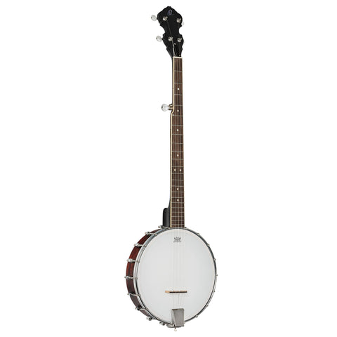 Ortega Guitars Americana Series 5-String Open Back Banjo, Right, Whiskey Burst (OBJ150OP-WB)