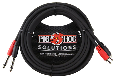 15-foot RCA-1/4-in Dual Cable
