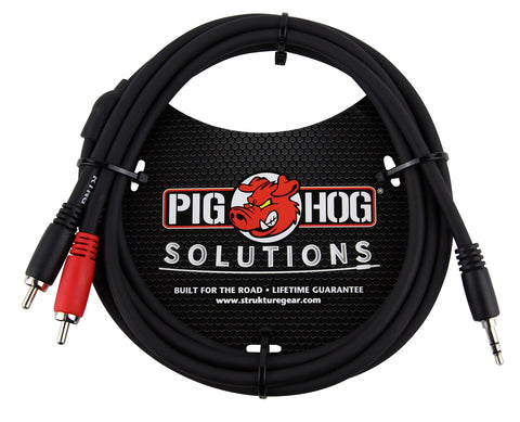 6-foot Stereo Breakout Cable  3.5mm to Dual RCA