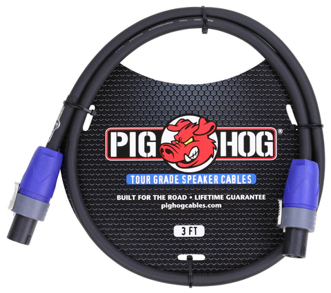 Pig Hog PHSC3SPK Speaker Cable 3 Foot