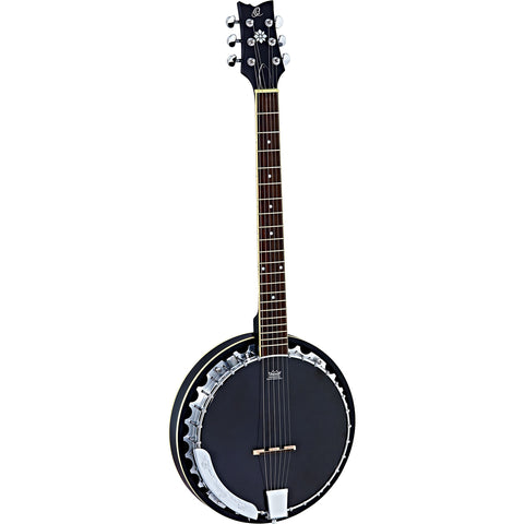 Raven Series 6-String Acoustic-Electric Banjo w/Bag
