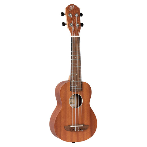 Ortega Guitars, 4-String Timber Series Soprano Ukulele w/Bag, Right (RFU10S)