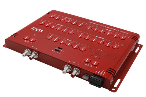 DS18 KEQ30 30-Band Equalizer with 1/3 Octave Measured Frequency from 20Hz to 20KHz - Maximize Sound Quality