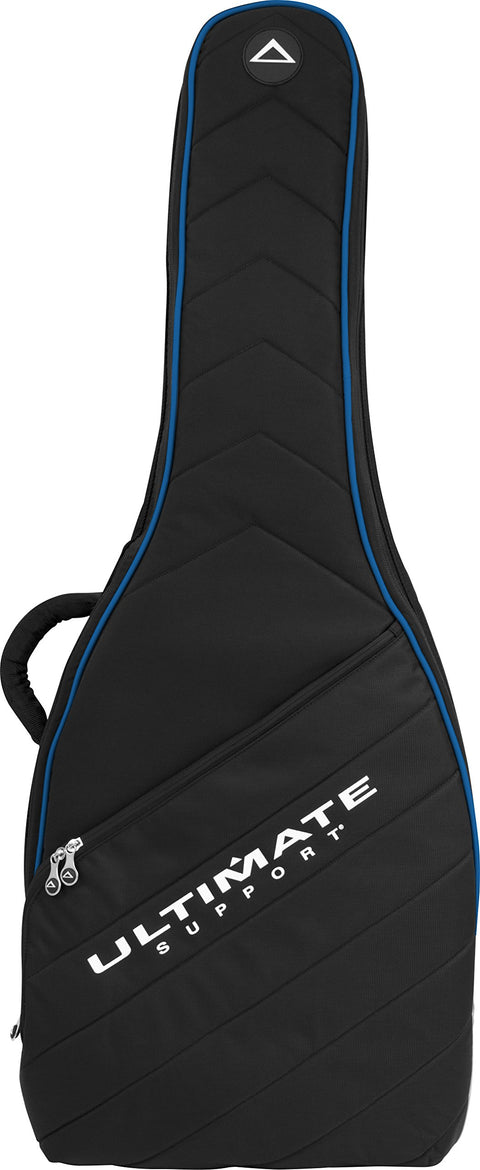 Hybrid Series 2.0 Soft Case for Electric Guitar with Backpack Straps  water resistant exterior  storage pocket  and internal neck support - Blue Trim