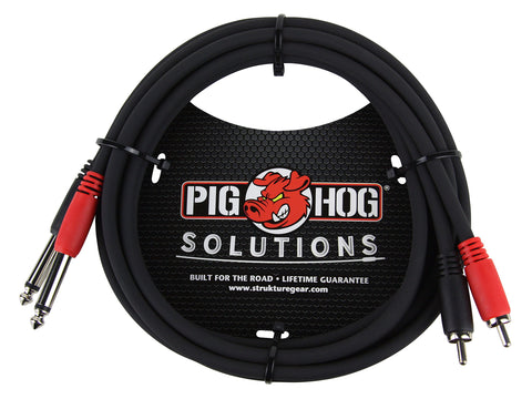 3-foot RCA-1/4-in Dual Cable