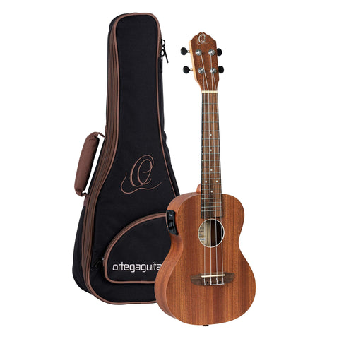 Ortega Guitars, 4-String Timber Series Soprano Ukulele w/Bag, Right, one size (RFU10Z)