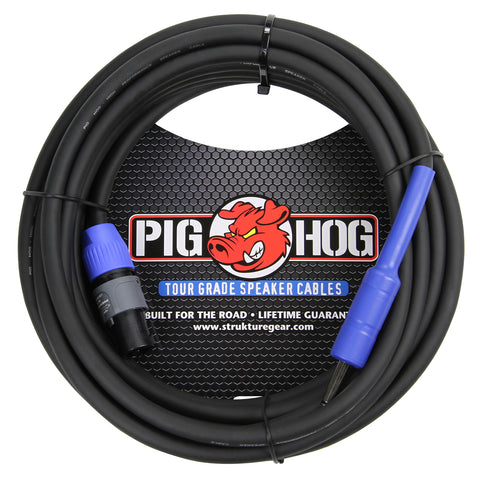 Pig Hog 25-foot Speaker Cable  SpeakOn to 1/4-in