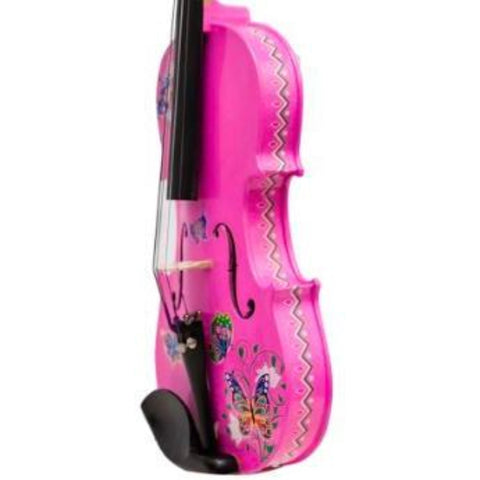 BUTTERFLY DREAM II PINK GLITTER VIOLIN OUTFIT 4/4