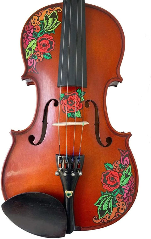 BUTTERFLY ROSE TATTOO VIOLIN OUTFIT 1/4