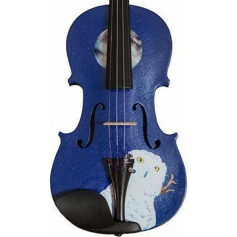 MYSTIC OWL DELUXE BLUE VIOLIN OUTFIT 4/4