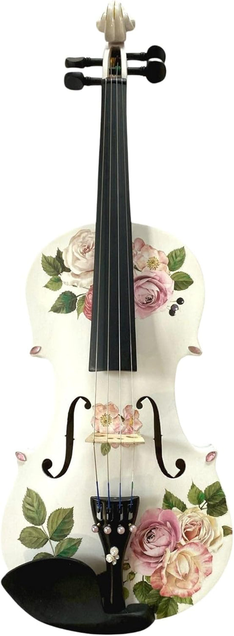 ROZANNAS ROSE DELIGHT VIOLIN OUTFIT 3/4 W BEJEWELED BOW