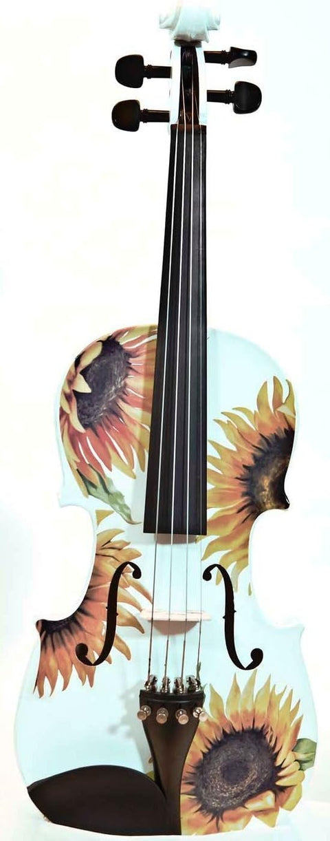 SUNFLOWER  WHITE DELUXE VIOLIN OUTFIT 4/4