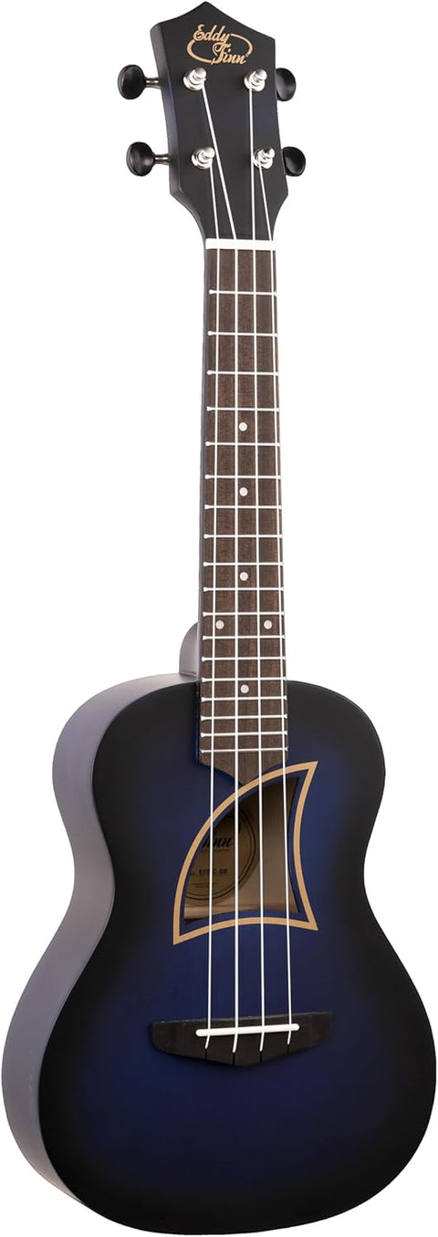 Color Burst Ukulele with Gig Bag, Blue Burst