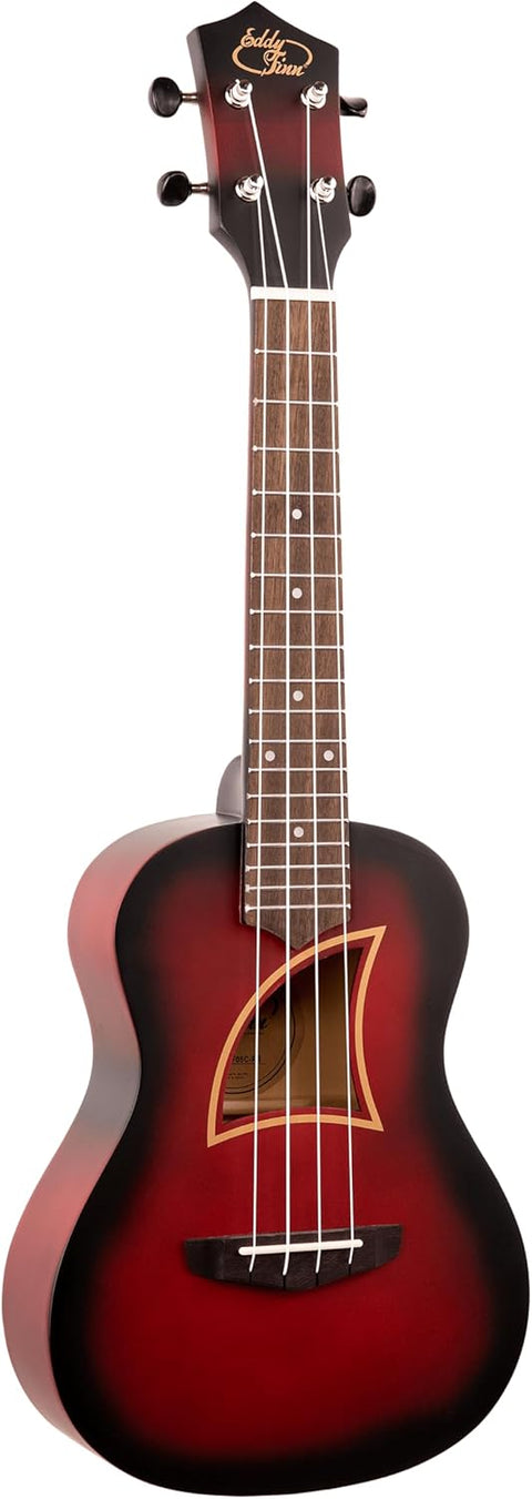 Color Burst Ukulele with Gig Bag, Red Burst
