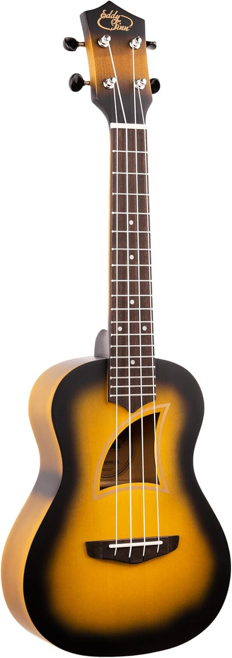 Color Burst Ukulele with Gig Bag, Yellow Burst