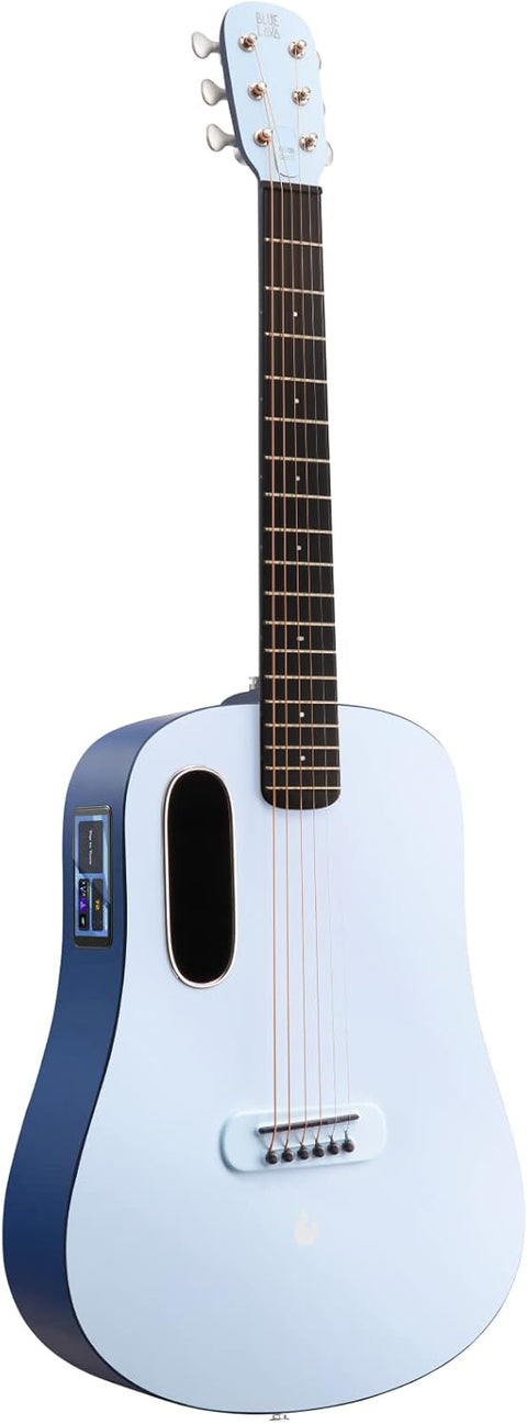 Lava Music Blue Lava 36" Electric Acoustic SmartGuitar HiLava Ice/Ocean Blue