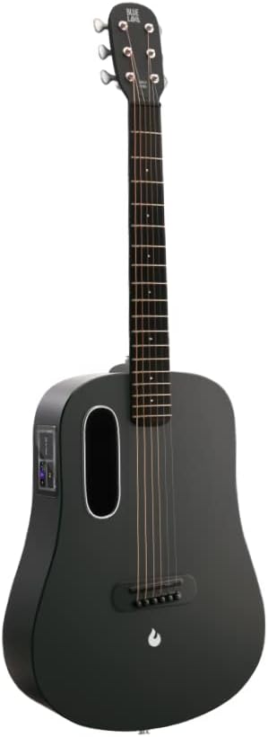Blue Lava 36" Electric Acoustic SmartGuitar HiLava Midnight Black and Ideal Bag